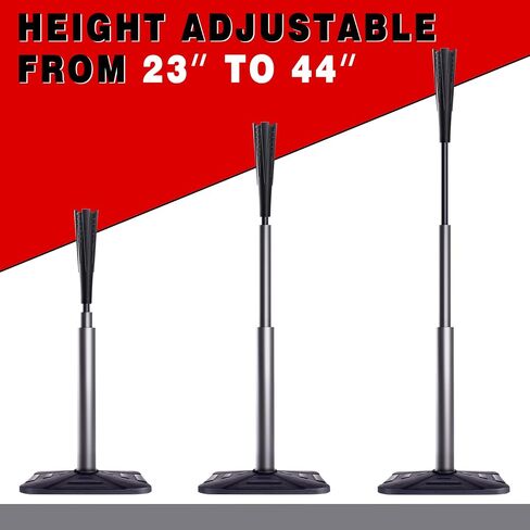 4-Prongs Ball Rest Batting Tee for Baseball and Softball， 23" to 44" Adjustable Baseball Tees for Hitting，Heave Duty Base Baseball Tee （No Included The Baseball） in Kuwait