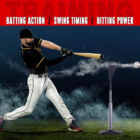 4-Prongs Ball Rest Batting Tee for Baseball and Softball， 23" to 44" Adjustable Baseball Tees for Hitting，Heave Duty Base Baseball Tee （No Included The Baseball） in Kuwait