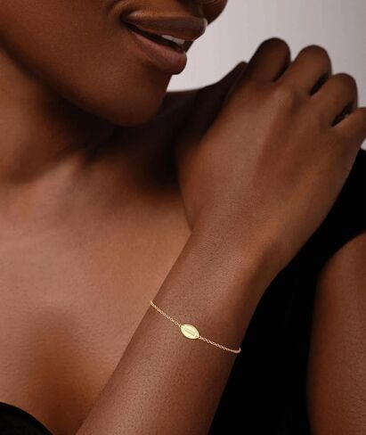 Ascona Dainty Gold Softball/Football/Basketball/Volleyball/Soccer Bracelets for Women Trendy,14K Gold Plated Charm Bracelet With Heart Cute Sport Accessories Jewelry for Friend Team Adjustable Birthday Christmas Gift in Kuwait