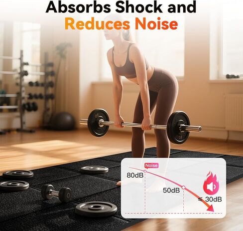 Treadmill Mat for Hardwood & Carpet Floors, 79 × 39.4, 71×31.5, Non-Slip Mat Under Treamills, 1/4 Thick, Floor Protection for Home Gym in Kuwait