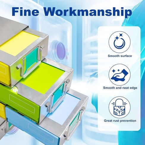 16-Well Stainless Steels Freezer Rack, Side Access Drawer Cryopreservation Rack, No Storage Boxes, Efficient Used to Cryogenic Box Storage and Organization, 1 Piece/Case in Saudi Arabia