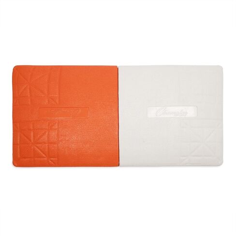 القاعدة الأولى للبطل Sports Pro Double - Piece One Piece Double Base - قاعدة سهلة التثبيت مع مرساة أرضية ، Orange in Saudi Arabia