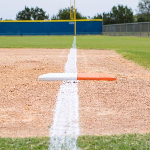 القاعدة الأولى للبطل Sports Pro Double - Piece One Piece Double Base - قاعدة سهلة التثبيت مع مرساة أرضية ، Orange in Saudi Arabia