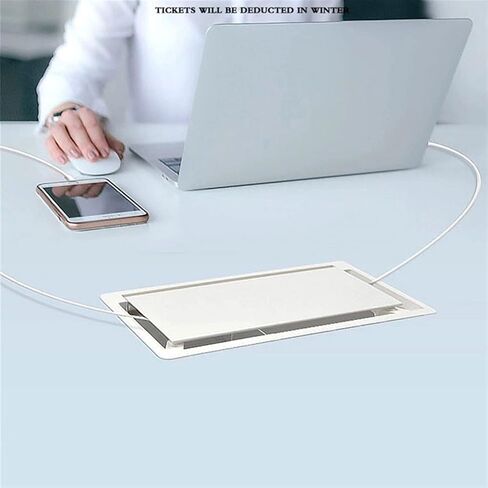 جرومة كابل معدني ، ثقب كابل ABS يغطي قاعدة مستطيل الجدول كابل مخرج كمبيوتر مكتب الأثاث أجهزة الأثاث in Saudi Arabia