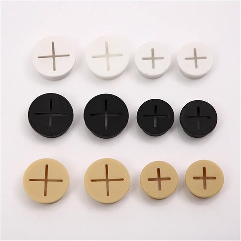 Grommet الكابلات المعدنية ، 20 قطعة مرنة كبل كابل الحبل الحلقات الحلقات المطاطية لجدول سطح المكتب غطاء وحدة تحكم التلفزيون وغطاء ثقب الأثاث (أسود ، 25 ملم) in Kuwait