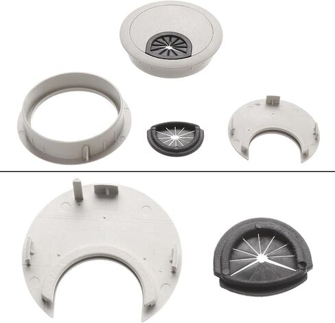 Grommet الكابلات المعدنية ، 6pcs مستدير كمبيوتر كمبيوتر Desk Desk Grommet Hole Cover Cover Cover in Saudi Arabia