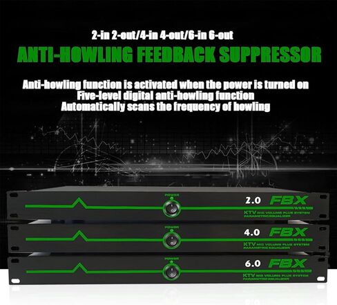 Tsolay مكافحة التردد المناهضة للتردد ، معالج الصوت المضاد للزاوية ، مثبط التغذية المرتدة المهنية ، 12 قطعة ذات دقة صوتية عالية ، صوت واضح ، مثالي للمراحل والمؤتمرات in Kuwait
