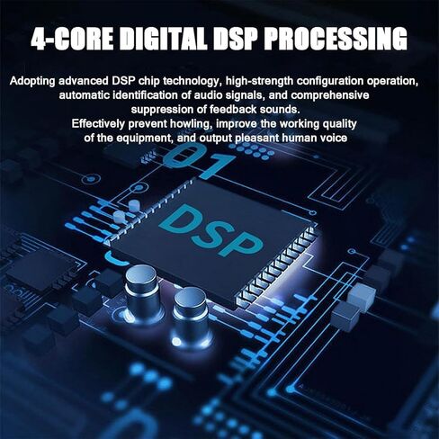 Tsolay مكافحة التردد المناهضة للتردد ، معالج الصوت المضاد للزاوية ، مثبط التغذية المرتدة المهنية ، 12 قطعة ذات دقة صوتية عالية ، صوت واضح ، مثالي للمراحل والمؤتمرات in Kuwait