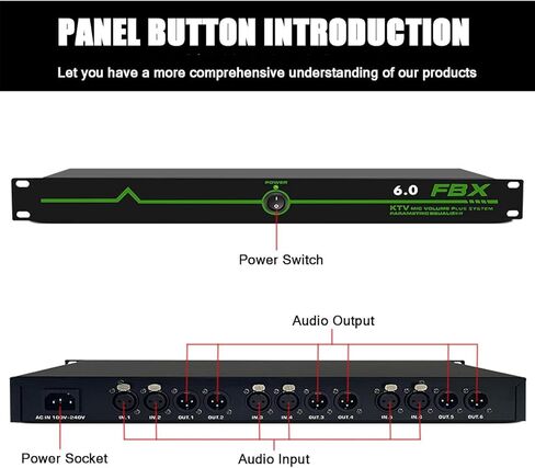 Tsolay مكافحة التردد المناهضة للتردد ، معالج الصوت المضاد للزاوية ، مثبط التغذية المرتدة المهنية ، 12 قطعة ذات دقة صوتية عالية ، صوت واضح ، مثالي للمراحل والمؤتمرات in Kuwait