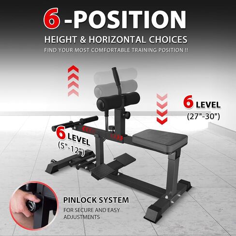 GMWD Adjustable Seated Calf Raise Machine With Band Pegs for Leg Training and Exercise - Home Gym Equipment in Kuwait
