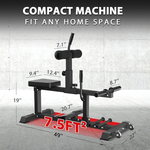 GMWD Adjustable Seated Calf Raise Machine With Band Pegs for Leg Training and Exercise - Home Gym Equipment in Kuwait