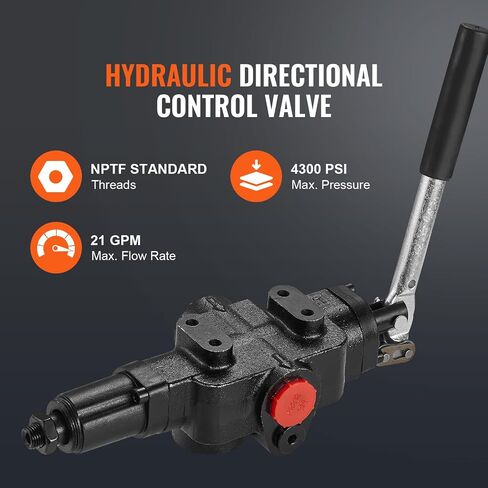VEVOR Hydraulic Wood Log Splitter Pump, 16GPM, 2 Stage 4000PSI, 1'' Inlet 1/2'' NPT Outlet 3600 RPM Aluminum Hydraulic Gear Pump, for Small Engine Mounting Log Splitters Snowplow in Kuwait