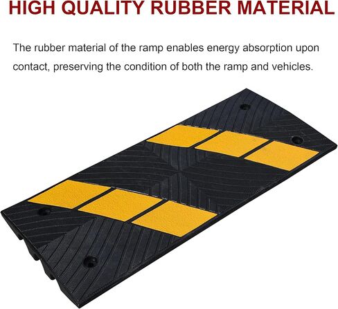 سلالم كبح الممر السعودي 72 "، منحدر عتبة الجسر المطاط الثقيل ، منحدر عتبة الجانب مع السيارة ، شاحنة ، سكوتر ، تنقل الكرسي المتحرك (36" x2packs) in Kuwait