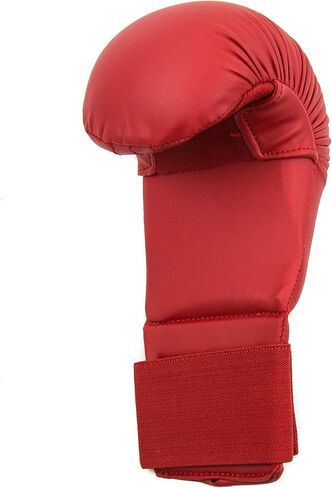WKF Style Sparring Karate Gloves without Thumb Protection Blue Red White Martial Arts Mitts for Kids and Adults in Kuwait