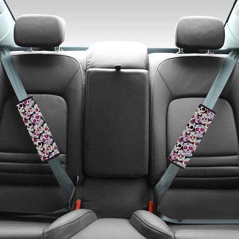 Purple Butterfly Car Seat Belt Pads Cover,Universal Shoulder Strap Cover for Seat Belt,Universal fit Car SUV Airplane Set of 2 in Saudi Arabia