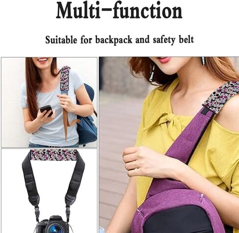 Purple Butterfly Car Seat Belt Pads Cover,Universal Shoulder Strap Cover for Seat Belt,Universal fit Car SUV Airplane Set of 2 in Saudi Arabia