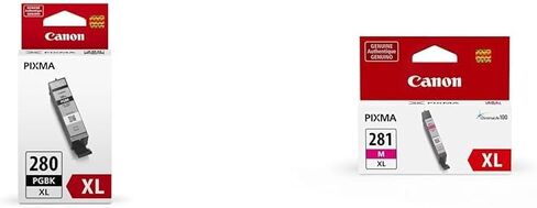 Canon PGI-280XL Black و CLI-281 حزمة خزان حبر سماوي متوافقة مع طابعات محددة in Saudi Arabia