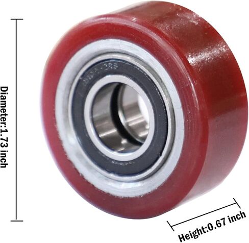Balance Wheels 1.73inch *0.67inch for Comple Electric Pallet Jacks A Pair in Kuwait