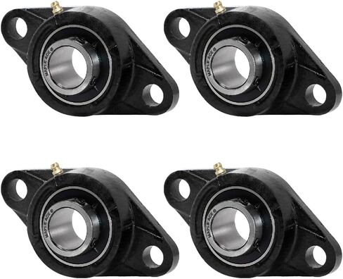 Maple ace UCFL202-10 LOFT BARENG 5/8 "يتحمل ، بيضاوي 2-bolt قاعدة صلبة ، صلبة ، ثقيلة (Qty 10) in Kuwait