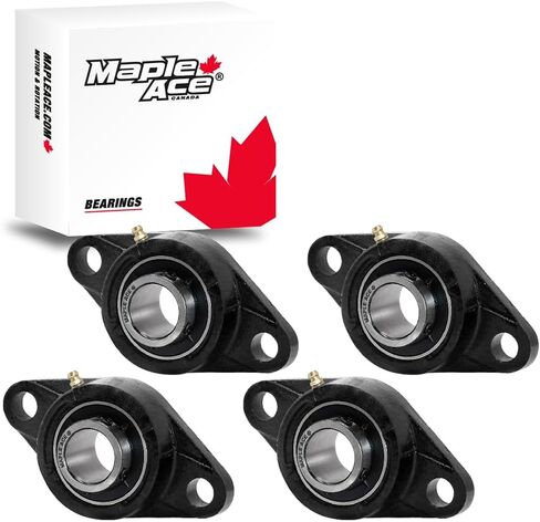 Maple ace UCFL202-10 LOFT BARENG 5/8 "يتحمل ، بيضاوي 2-bolt قاعدة صلبة ، صلبة ، ثقيلة (Qty 10) in Kuwait