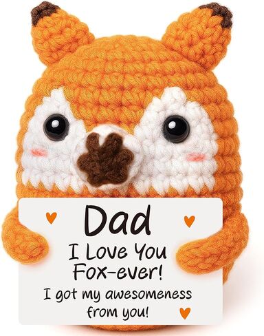 Mini Fox Gifts for Her Him Anniversary Birthday Gifts for Girlfriend Boyfriend Graduation Gift Romantic Wedding Engagement for Women Man I Love You Handmade Crochet Fox Present for Wife Husband Couple in Saudi Arabia