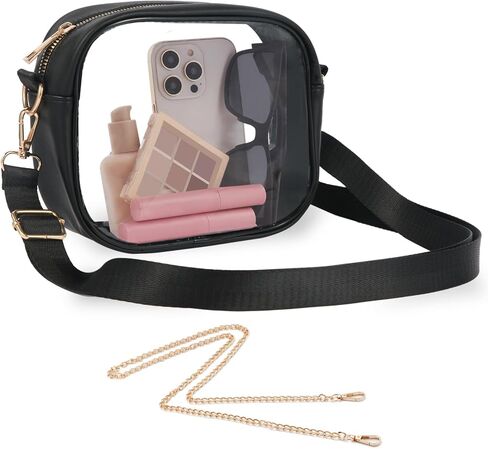 وافق Clear Bag Stadium على حقيبة Crossbody Clear لأحداث الاستاد والحفلات الموسيقية مع اثنين من الأشرطة القابلة للفصل in Saudi Arabia