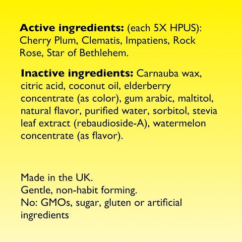 RESCUE Bach PASTILLES, Mixed Berry Flavor, Stress Relief Lozenges, Homeopathic, Flower Essences, 6 Pack in Kuwait