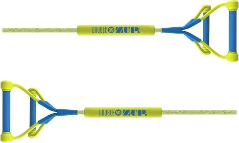 ZUP DoubleZUP Soft Float Tow Handle with 9" Double Handle Design and 60' Low-Stretch Tow Rope Mainline for Wakeboards, Kneeboards, Water Skiing, and Water Sports Activities in Saudi Arabia