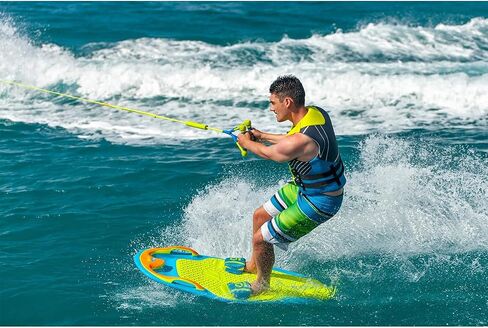 ZUP DoubleZUP Soft Float Tow Handle with 9" Double Handle Design and 60' Low-Stretch Tow Rope Mainline for Wakeboards, Kneeboards, Water Skiing, and Water Sports Activities in Saudi Arabia
