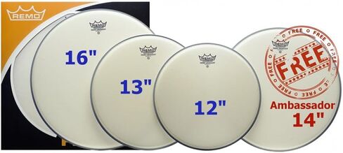 Remo Ambassador 4 -PC Tom Pack - 10 12 14 16 Inting - مطلية in Saudi Arabia