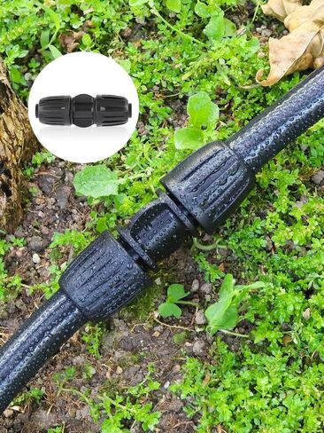 Kalolary 15PCS Drip Irrigation Fittings 1/2" Irrigation Tubing Coupling Lock Barbed Coupling for Drip Irrigation Tubing Anti-Drop Irrigation Coupling for Garden Drip Irrigation Parts in Saudi Arabia