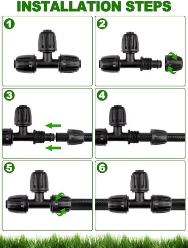 Kalolary 15PCS Drip Irrigation Fittings 1/2" Irrigation Tubing Coupling Lock Barbed Coupling for Drip Irrigation Tubing Anti-Drop Irrigation Coupling for Garden Drip Irrigation Parts in Saudi Arabia