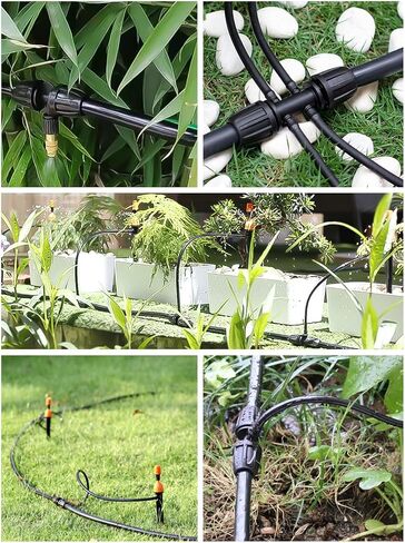 Kalolary 15PCS Drip Irrigation Fittings 1/2" Irrigation Tubing Coupling Lock Barbed Coupling for Drip Irrigation Tubing Anti-Drop Irrigation Coupling for Garden Drip Irrigation Parts in Saudi Arabia