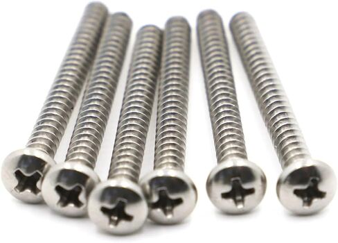 50PCS 304 Stainless Steel Cross Recessed Pan Head Screws and Bolts(M4 x16mm) in Saudi Arabia