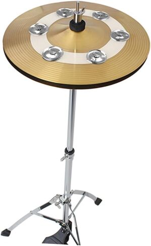 UPKOCH HI HAT DRUM طبل مع أجراس صف متينة لدجال دائمة لطبول الجاز وأدوات الإيقاع للأداء والممارسة in Saudi Arabia