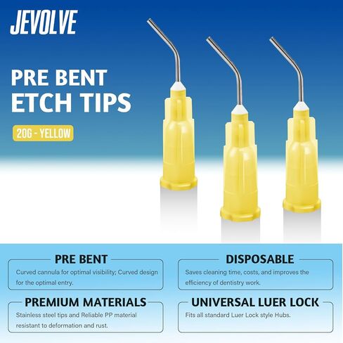 100 PCS 25G قبل عازف تدفق النصائح الحفر من قبل Jevolve - تطبيقات الدقة للصياغة والرسم واللصق والمشاريع الفنية والتفاصيل والمشاريع DIY - مثالية لمهام التطبيقات الدقيقة in Kuwait
