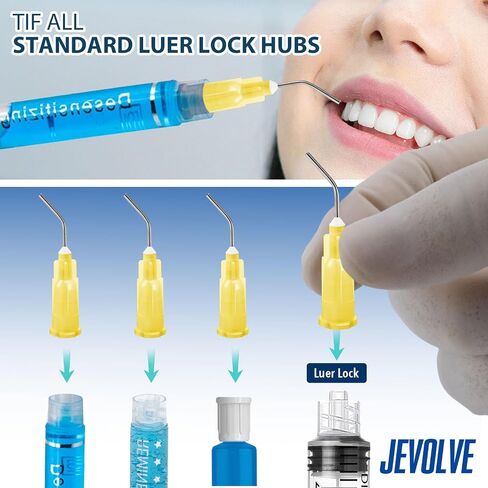 100 PCS 25G قبل عازف تدفق النصائح الحفر من قبل Jevolve - تطبيقات الدقة للصياغة والرسم واللصق والمشاريع الفنية والتفاصيل والمشاريع DIY - مثالية لمهام التطبيقات الدقيقة in Kuwait