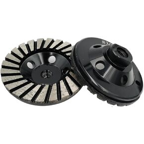 DT- 1pc Aluminum Based Grinding Cup Wheel M14 Thread Grinding Sanding Disc Lower for Marble Granite(1pc 100MM G100 M14) in Kuwait