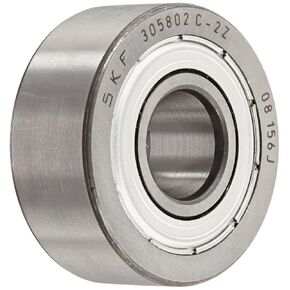 SKF 305802 C-2Z Type Track Track Roller ، Tweered OD ، محمية ، متري ،ام 15 ملم ، عرض 40 مم ، عرض 15.9 ملم in Kuwait