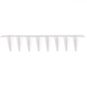 4E's USA Type A - PCR 8 Strip ، 0.1ml ، قبعات مسطحة بصرية غير مرفق ، أبيض ، 125 شرائط/حقيبة ، 10 أكياس in Kuwait
