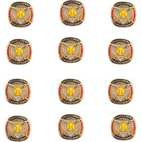12 pack tournament softball player ring awards finger size 9 in Kuwait
