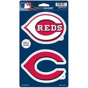 MLB Cincinnati Reds WCR62443014 Magnets (2 Pack), 5" x 9" in Saudi Arabia