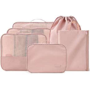 EACHY 5 Set Compression Packing Cubes for Travel, Lightweight Luggage Organizer Bags, Durable Travel Accessories for Suitcase Organization（Blue） in Kuwait