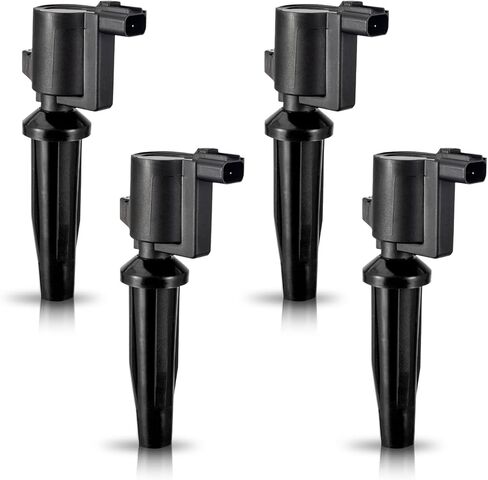 ENA Set of 4 Blue Ignition Coil Pack Compatible with Mazda Mercury Ford CMax EcoSport Escape Focus Fusion Ranger Transit MKZ 3 6 Tribute Mariner Milan 2.0 2.3 2.5 Replace# FD505 UF621 DG522 9E5Z12029A in Kuwait