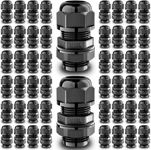 Qilipsu 10pcs M12l طول كابل الخيط الطويل غدة مقاومة للماء IP68 نايلون كابل سلك سلك يمر عبر موصل الأسلاك in Kuwait