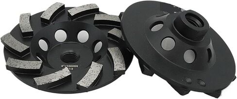 Fachlich 1pc M14 Thread Sanding Disc Grinding Turbo Row Cup Wheel for Concrete Hard Stone Granite 100/115/125/180mm(1pc 100mm M14) in Saudi Arabia
