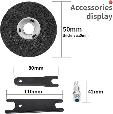 طاحونة طاحونة طاحونة طاحونة 2INCH زاوية الهواء يموت طاحونة 90 درجة آلة الطحن الهوائية المقطوعة من أداة الهواء البطيئة مجموعة مع مفتاح الربط 15000 دورة في الدقيقة (مطحنة الهواء) in Kuwait