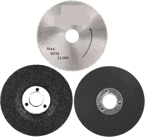 Grinding Wheel Angle Grinder Polishing 2inch Cutting Disc HSS Circular Sawes Bladeing Grinding Wheel Set Cut Off Wheel Angle Grinder Bench Cutting Machine Tool Accessories(2Pcs Set B) in Saudi Arabia