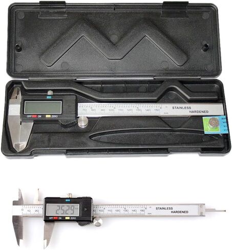 Storage Box for Case Portable Carry for Case for 150mm/6-inch Stainless Steel Electronic Digital Vernier 9.25x3.35x0.98i, Black in Saudi Arabia