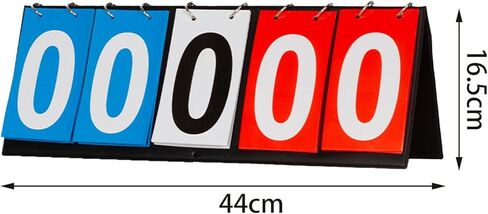 Tabletop Scoreboard Score Flipper 4/5/6 Digit Lightweight Sports Scoreboard Score Keeper for Volleyball, Basketball, Colleges in Saudi Arabia
